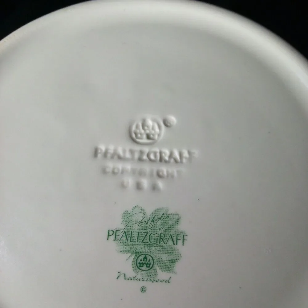 PFALTZGRAFF NATUREWOOD PORTFOLIO CANISTER COOKIE JAR 7''